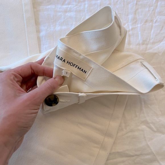 MARA HOFFMAN White / Natural Denim Jeans - 6 - Picture 2 of 4